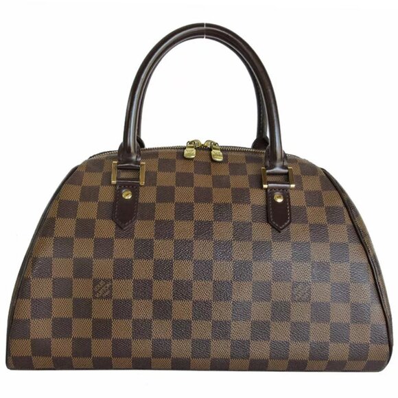 Auth LOUIS VUITTON Damier Rivera MM Handbag Brown Damier canvas - Picture 1 of 14